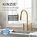 Kinzie 2H Bridge Pull-Down Kitchen Faucet 1.75gpm Brushed Bronze