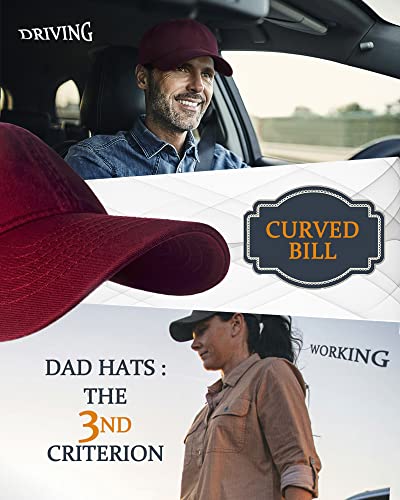 Furtalk Men And Women Vintage Washed Distressed Cotton Baseball Cap Plain Blank Adjustable Classic Baseball Hat Cap #TOP3