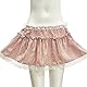 ZUYPSK Herren Minirock mit Spitzen Saum Sissy Dessous Kleid Kariert A-Linie Rock Kurze Faltenrock (Rosa, S)