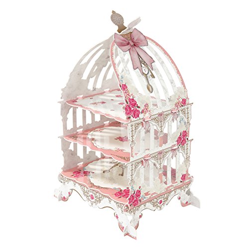 TALKING TABLES UTTERLY SCRUMPTIOUS Truly Scrumptious Tea Party Birdcage Cake Stand