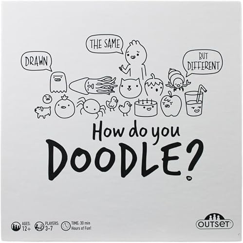 Cómo garabatear Juego de mesa, el juego de dibujo de ritmo rápido, para 3 a 7 jugadores de 12 años en adelante por inicio