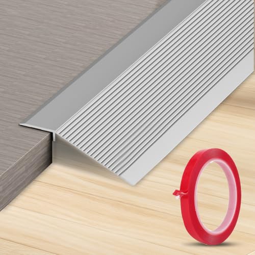 Perfil de transición de aluminio para suelos, 100 x 900 mm Perfil de transición, perfil de compensación de altura, perfil de junta de dilatación para umbrales, compensación de altura de 8-40 mm