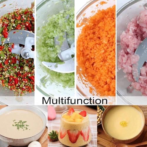 Image of Electric Chopper, Meat Chopper with Stainless Steel Chopper Bowl Heavy 700W Motor - 2 Speed Modes for Kitchen Food Processor, Meat, Vegetables, Onion, Mince (2L)