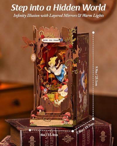 ROBOTIME Fall Into Wonder Fairy Tale Book Nook Kit thumbnail 2