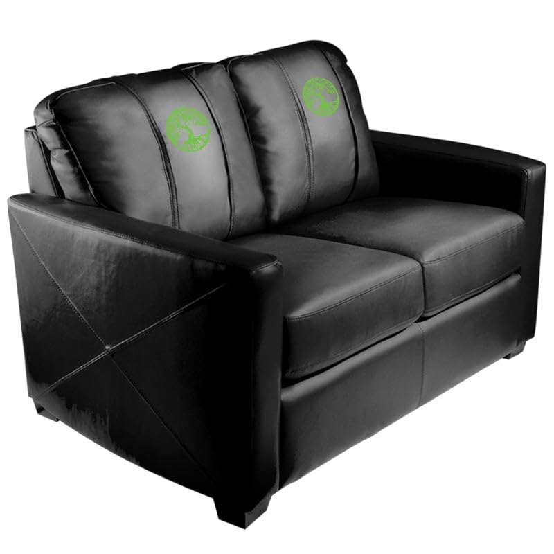 Dreamseat Silver Series Stationary Loveseat with Tree of Life Logo