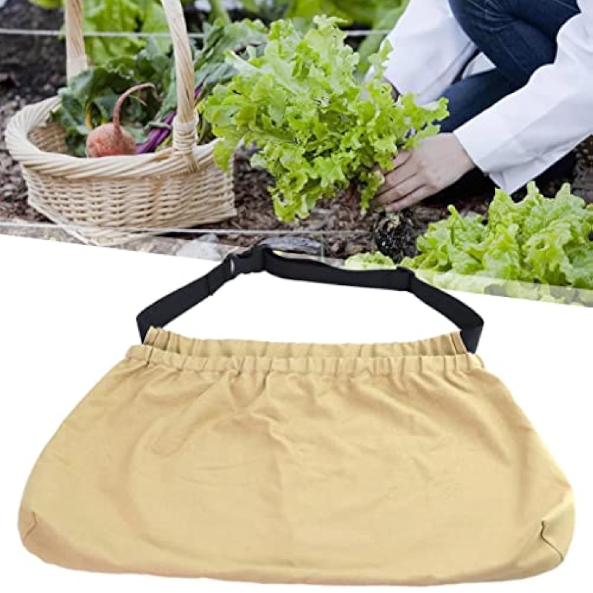 Canvas Harvesting Apron with Pockets for Work Storage