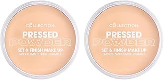 Cosmetics Pressed Powder, Velvety Matte Finish, 17g, Candlelight (Pack of 2)