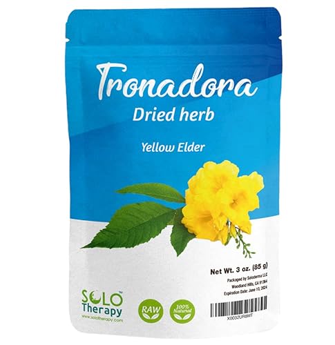 Té Tronadora de 3 onzas, saúco amarillo, bolsa resellable, hierba Tronadora, Retama Tronadora, Stans de tecoma