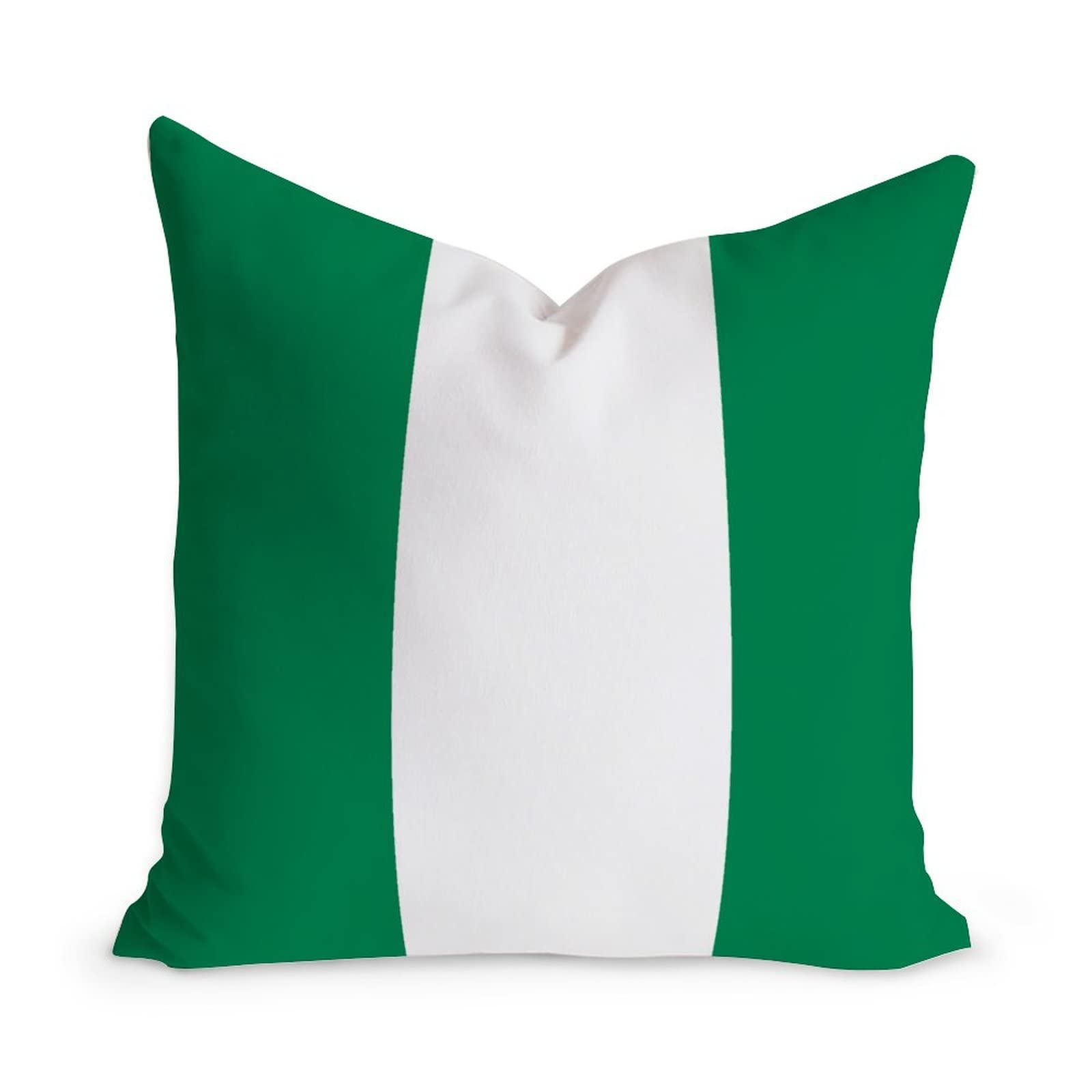 PODbyyou 20x20in Nigeria Flag Throw Pillow Cushion Nigeria Throw Pillow Home Decorative Velvet Throw Pillow Case with Zippe for Bedroom Sofa Couch Modern National Flag Pillow Cover Housewarming Gift