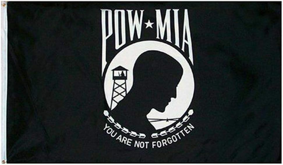 12pc 3’x5’ USA POW MIA Polyester Flag Black & White 3x5 US Wholesale Lot