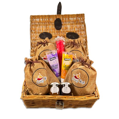 Curry Gift Set Hamper, Indian - Pack of 8 Curry Kits, Curry Gift Set, Spice Mixes (Mixed)