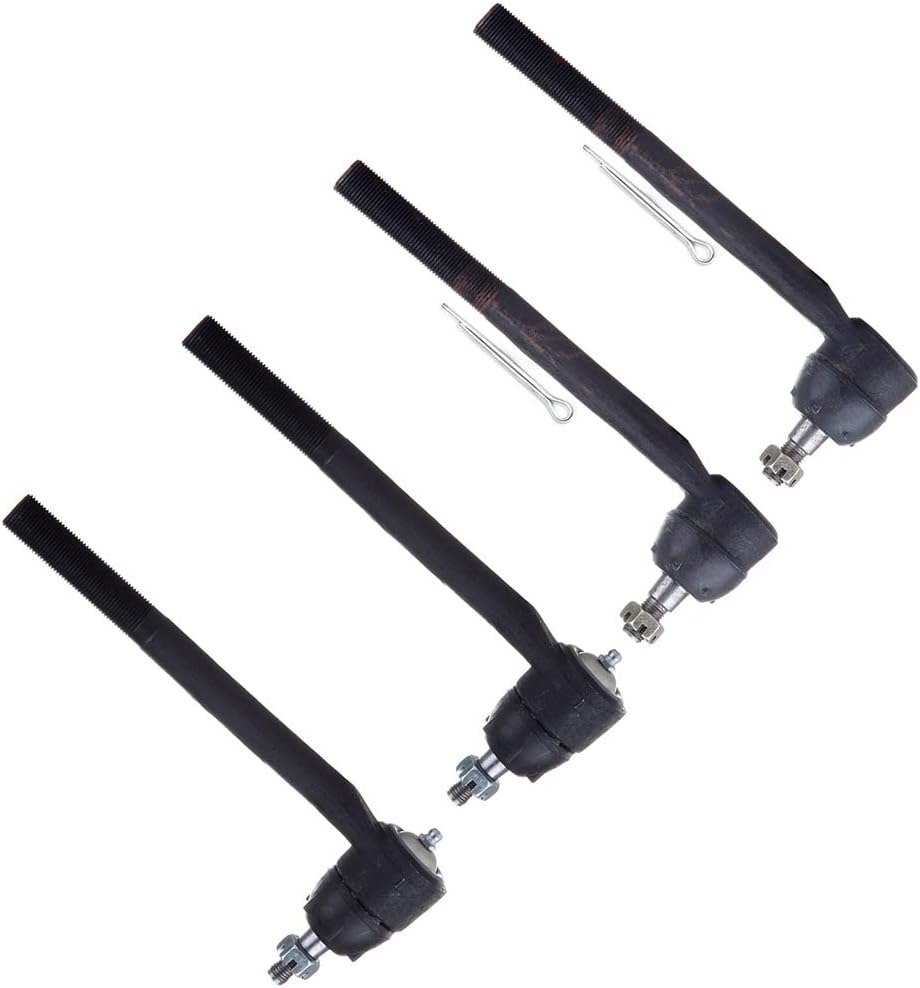 SCITOO 4pcs Suspension Kit Fit 1996-2003 For Chevrolet S10 1996-2005 Blazer 1996-2003 For GMC Sonoma 1996-2002 Jimmy 1996-2000 For Isuzu Hombre - Outer Inner Tie Rod End