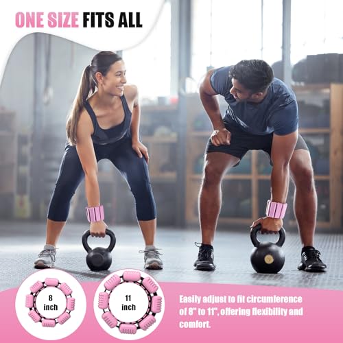 Image of Pilates Wrist Ankle Weights for Women, Wearable Strong Arm & Leg Weights Set of 2(1 lb /2.2 lbs Each), Adjustable Ankle Weights for Walking, Yoga, Dance, Barre, Gym