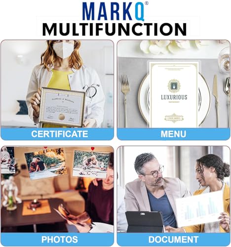 MARKQ Laminating Pouches A4, 125 Micron Thickness | 100 Sheets Durable Glossy Finish for Professional Document Protection, Certificates & Important Documents, Pack of 100 Sheets