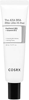 AHA BHA PHA LHA 35% Peel 1.01 fl. oz / 30 ml, Chemical Exfoliating Peeling Gel for Dull, Rough, Oily skin with Clogged Pored & Dead Skin Cells, Highly Concentrated