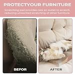 Cat Scratching Board cat Scratcher Cat Scratch Pad Cardboard cat scratchers for Indoor Cats Reversible Large Wide Corrugated with Catnip(2pcs) - Image 5
