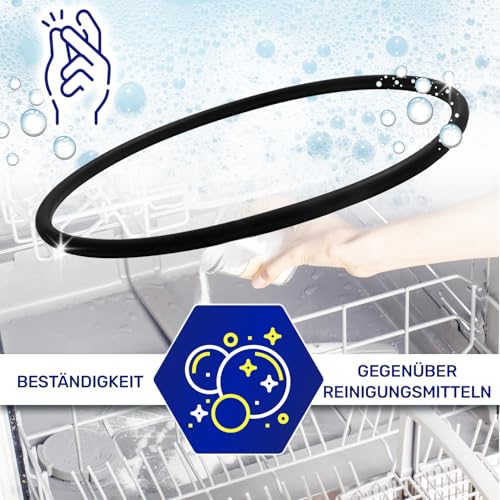 Pumpensumpfdichtung von Spülmaschine Ø 185 mm mit dem Originalcode 1119186003 111918600/3 für AEG Geschirrspüler für Electrolux für Zanussi - MADE IN ITALY - MONTERAL