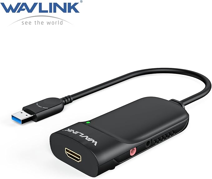 Adaptador de Video WAVLINK USB 3.0/USB C a HDMI miniatura 9
