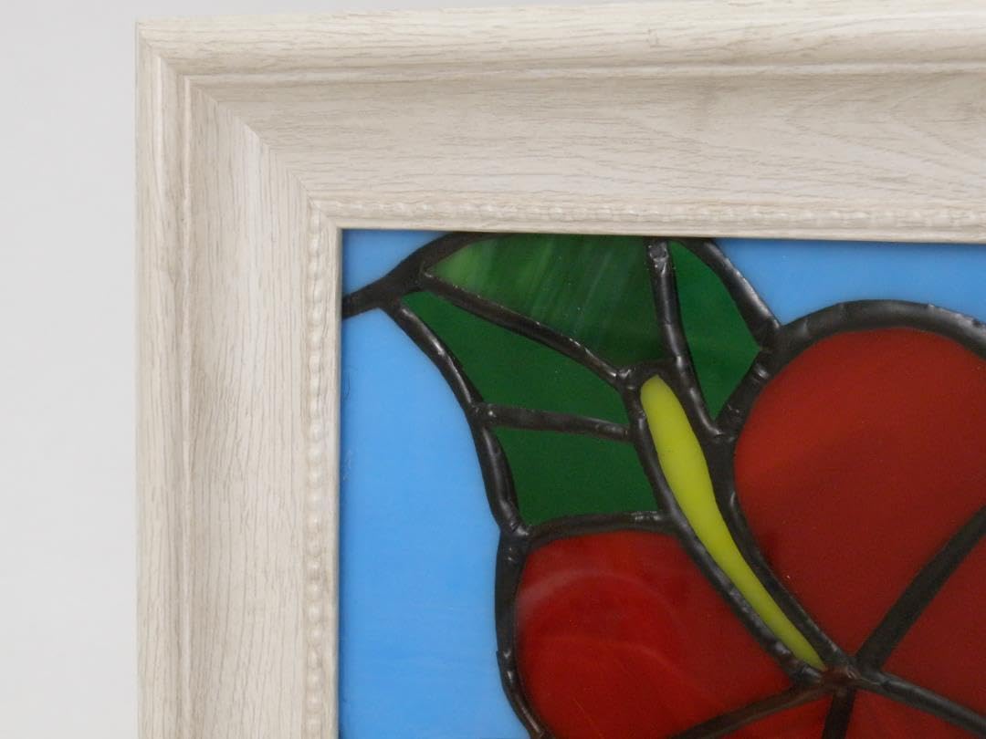 ステンドグラスパネル　ハイビスカス ステンドグラス パネル 『ハイビスカス』 | iichi 日々の暮らし