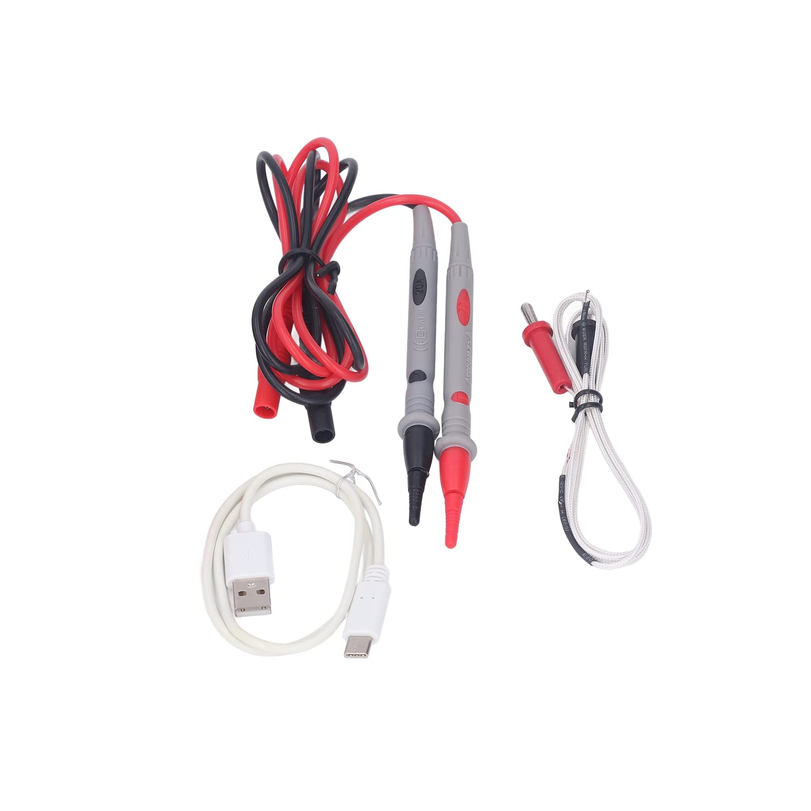 Hyuduo Tester Multimetro Digitale, Misuratore Elettrico Intelligente con Portata Automatica, Tester Elettrico Intelligente Ad Alta Precisione Antiustione, Formato Tascabile Portatile per Elettricisti