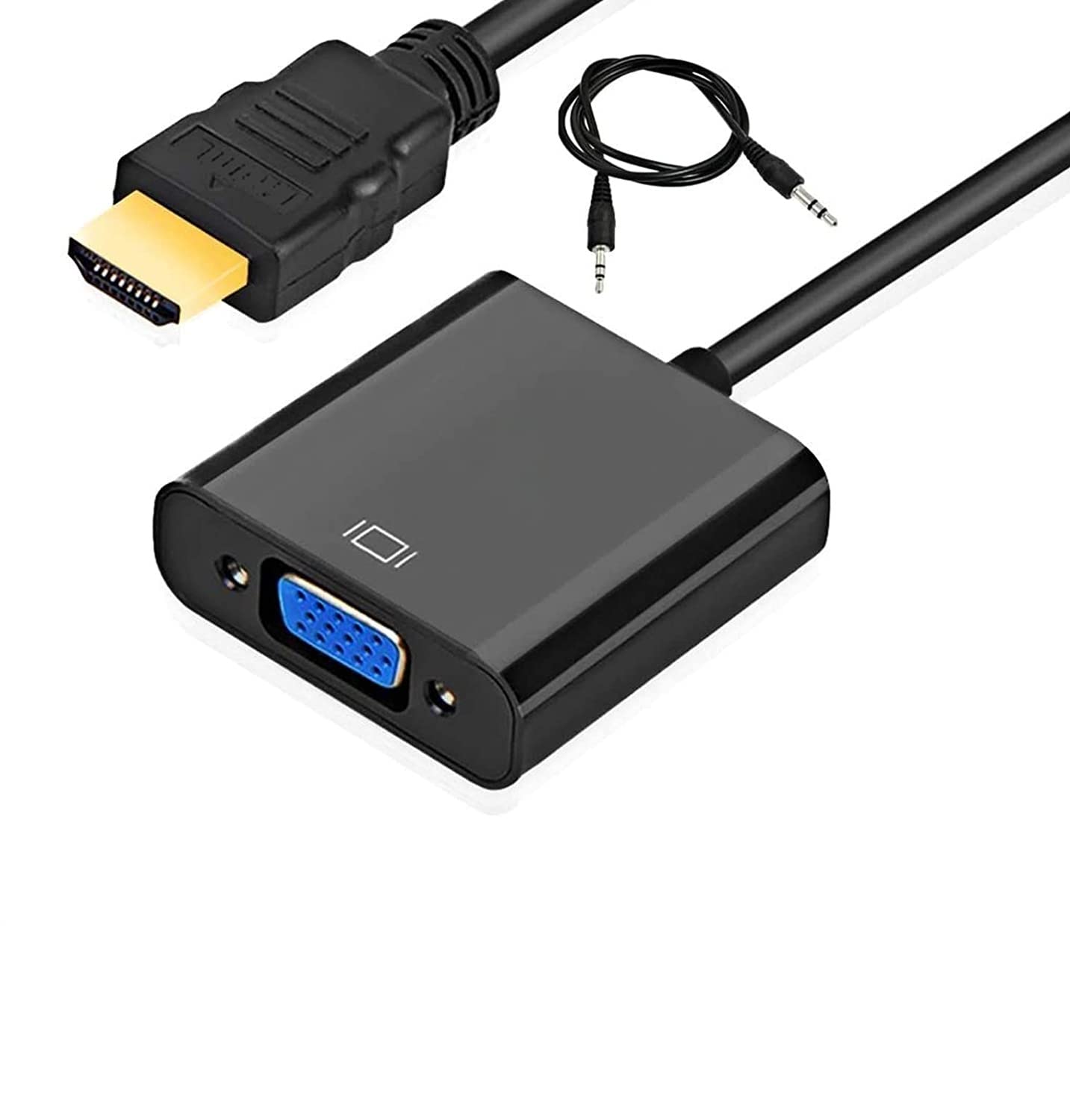 FENTICO HDMI to VGA, Gold-Plated HDMI to VGA Adapter (Male to Female) with Audio Compatible for Computer, Desktop, Laptop, PC, Monitor, Projector, HDTV, Chromebook, Roku, Xbox and More - Black (B08FBZYS8N) Amazon Price History, Amazon Price Tracker