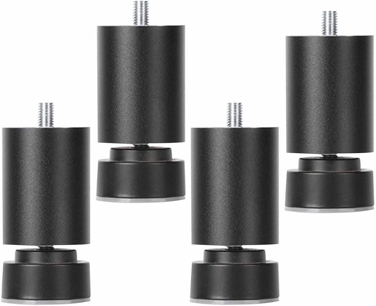 Furniture Legs,Table Legs,Matt Black Furniture Foot Aluminum Alloy Furniture Cabinet Feet Metal Round for Sofa Bed Coffee Table Support Legs(Size:39.6cm(15.6in)) ( Color : Color , Size : 17.6cm(6.9in)