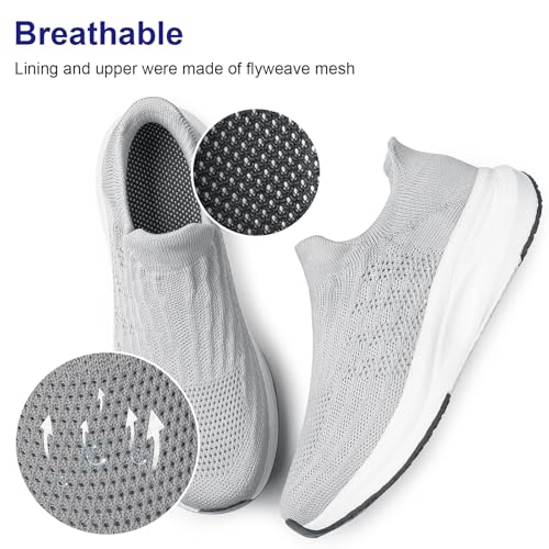 vibdiv Slip-in Lazy Shoes Men Sock Sneakers Laceless Flat Lightweight Casual Comfortable Breathable Walking Jogging3