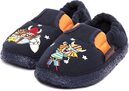 Preisvergleich Produktbild GIESSWEIN Auhagen, Flache Hausschuhe Jungen, Dk.blau 548, 35 EU