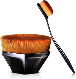 Kabuki - Brocha de maquillaje para base, hexa...