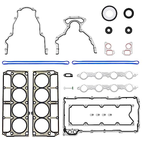 Image of GEN III LS Gasket Set, LS9 Head Gaskets for LS1 LS6 LQ4 LQ9 4.8L 5.3L 5.7L 6.0L Compatible with 1999-2011 Chevrolet Silverado GMC Sierra Replace 12589226 12612350 12558178 12622033 12637683