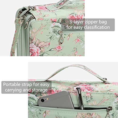 Yzk Marker Case Organizer -120 Slots Marker Holder Organizer With Front Pocket Zipper Closure, 3-Layer Colored Pencil Case For Markers, Colored Pencils Or Gel Pens #TOP3