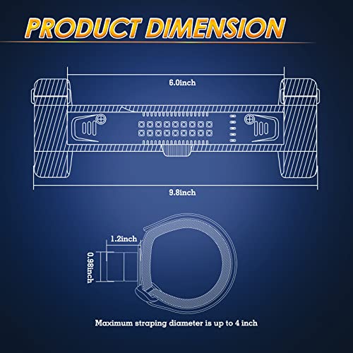 Roador 2Pcs Universal Roll Bar Mount Led Light Utv Dome Light W/Switch Car Interior Light Roll Cage Utility Light Map Light For Polaris Can Am Rzr Kawasaki Golf Car Trucks Atv - White/Red #TOP1