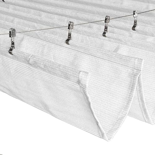 Voile d'ombrage rétractable toile de remplacement jardin 1.30x18m - 7