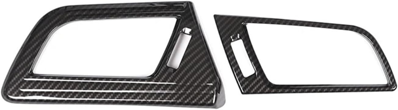 GERRIT Car Accessories Fit for BMW 1 Series 2017-2021 ABS Side Air-Conditioning Air Outlet Decorative Frame Stickers Upholstery Care (Color : Carbon Fiber)