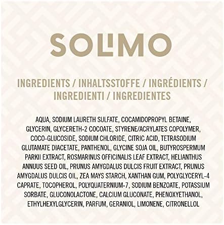 Amazon Brand - Solimo Body Wash With Shea Butter- Pack of 6 (6 bottles x 400 ml)