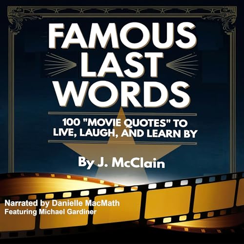 Diseño de la portada del título Famous Last Words