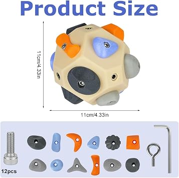 Handcrafted Boulder Block, Finger Training Tool for Climbers