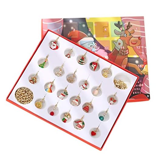 PRETYZOOM Julkalender fyll med liten legering prydnad nedräkning till jul jul jul julklapp för barn