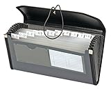 Globe-Weis 13 Pocket Check File, 3.5 Inch Expansion, Legal Size, Colors May Vary (89097)