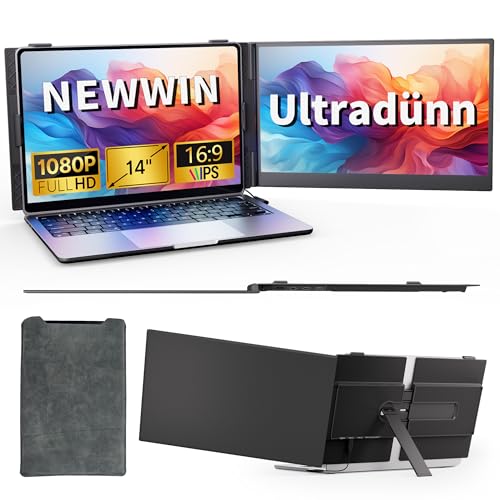 Newwin Laptop Bildschirm Erweiterung Ultradünn Ultraleicht 14