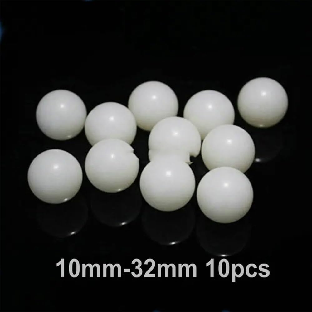 Verrerie et matériel de laboratoire Lot de 10 billes d'agitation blanches en PTFE de laboratoire, diamètre 20 mm à 32 mm, F4, for expériences(20mm)