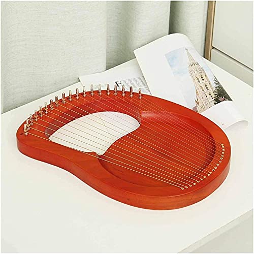 GFAZXDS 19 String Wood Mahogany Harp Harp 16 String Instrument, Pickup with Tuning Board and Spare Strings Christmas (19 a)