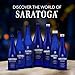 Saratoga Sparkling Water Bottles, 12-Pack - Carbonated Spring Bottled Water with Naturally Occurring Minerals & Electrolytes - Recycled PET Plastic Bottles - 28 Fl Oz