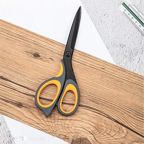 Craft Scissors Scissors Household Kitchen Large Scissors Coated Pointed Home Multifunctional Office Tailor Handmade Adult Scissors Small Black Blade Scissors