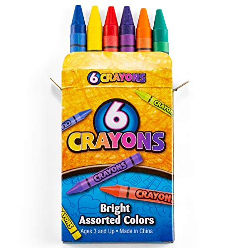 Image of Bulk Crayons (720 Count) Party Favors & Classrooms, 120 Packs of 6 Colors | Individually Wrapped Packs of 4 Non-Toxic Coloring Crayons for Schools, Teachers, Restaurants, Student Rewards