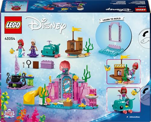 | Disney La Caverna di Cristallo di Ariel Giocattolo da Costruire, Giochi per Bambine e Bambini da 4 Anni con il Personaggio della Sirenetta, Relitto di Nave e Tesoro, Idea Regalo 43254 - Lego - Immagine 12