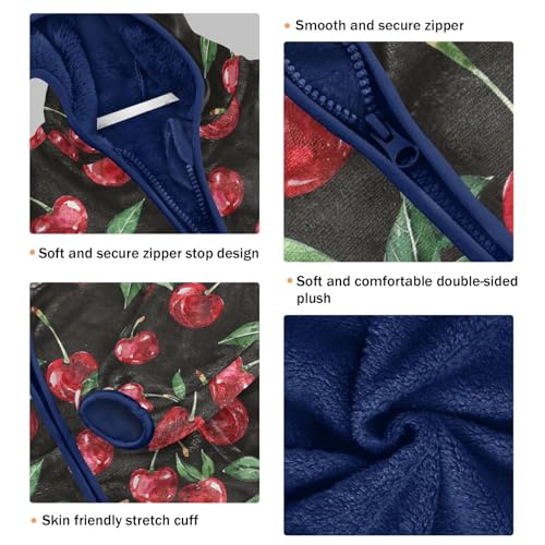 CHIFIGNO Cartoon Animals Sweatshirt Jacket with Hood Toddler Boy Hoodies for Fall Winter Kids Zip up Jacket 3-10Y3