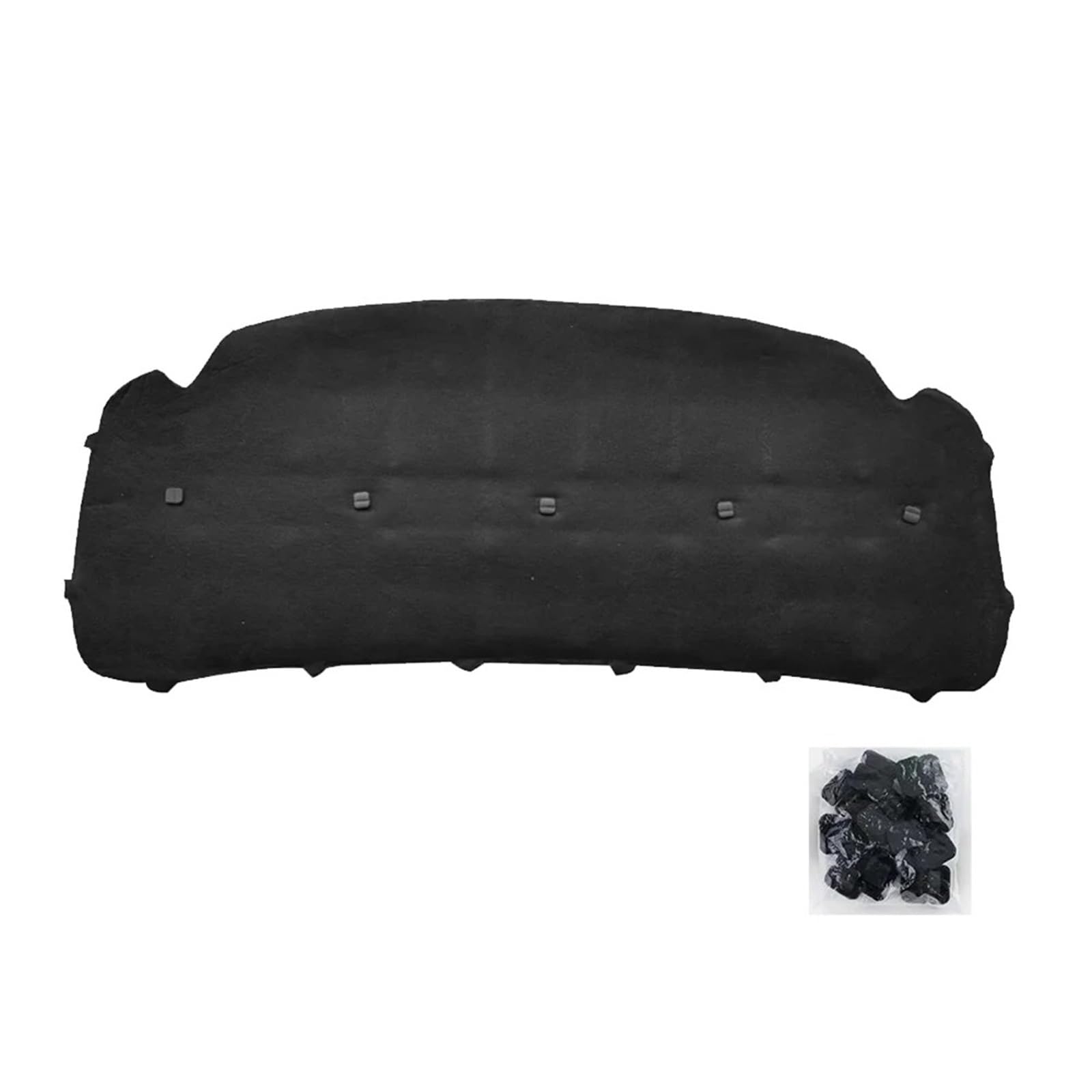 Himwqfuh One Color Car Hood Insulation Pad For Vw For Touran 03-08 Front Hood Engine Sound Insulation Pad Cotton Soundproof Cover Thermal Heat Insulation Pad Mat