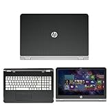 Black Carbon Fiber skin decal wrap skin Case for HP ENVY x360 m6 series m6-w101dx m6-w102dx m6-103dx m6-105dx 15.6