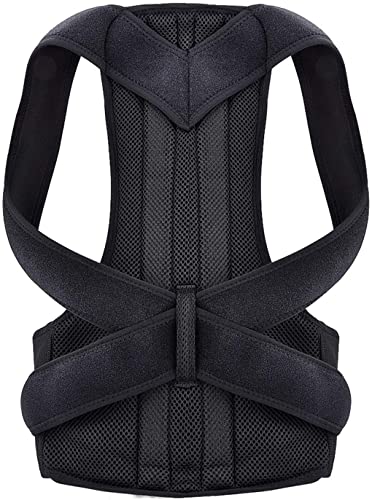 Correcteur de posture dos noir taille L pour hommes et femmes